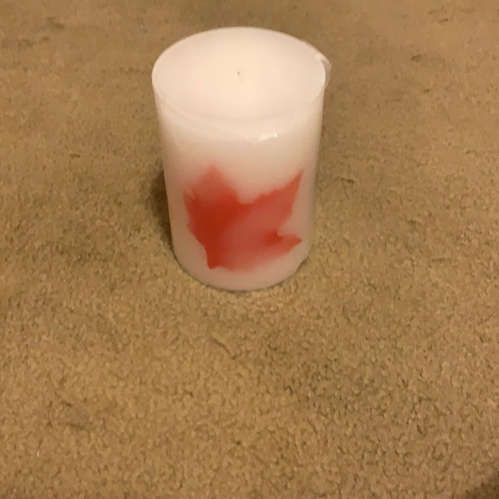 Unscentedfall wax candle